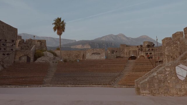 Theather of Kanli kula fortress in Herceg Novi old town in Montenegro