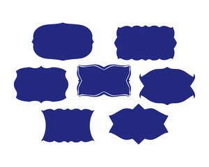 Victorian Ornate Black Frame Set