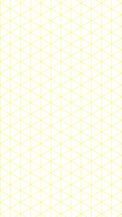 Seamless bright yellow triangular grid pattern on a crisp white background, offering a versatile geometric texture for modern graphic design and abstract digital art