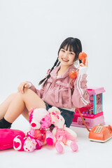 若い女性のファッションポートレート