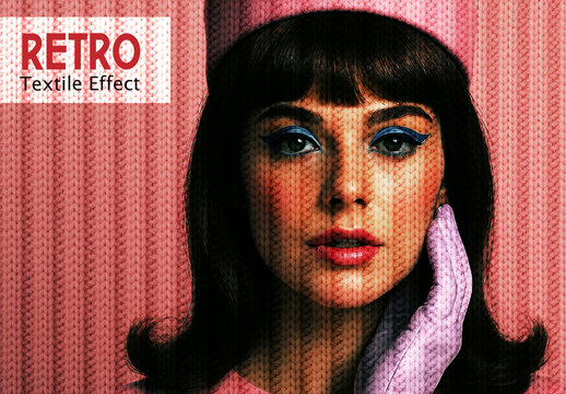 Woven Knitted Textile Photo Effect