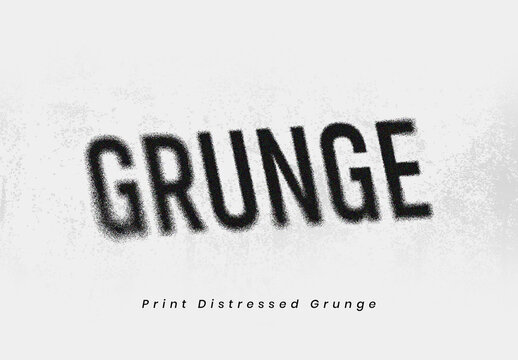 Rough Grunge Text Effect