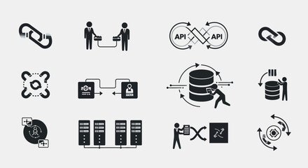 API integration and data exchange diagram for software systems