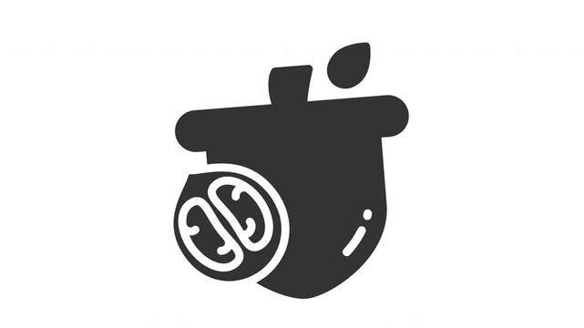 Animated walnuts icon