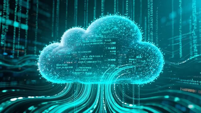 Digital cloud with data streams