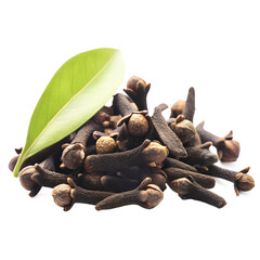 cloves on white background