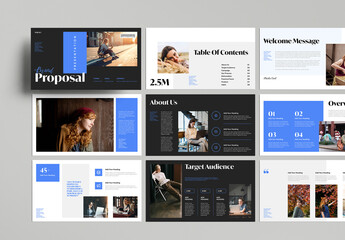 Creative Business Presentation Template with Modern Visual Style