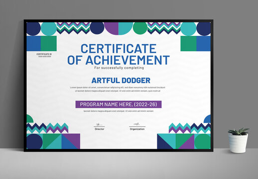 Employee Achievement Certificate Template