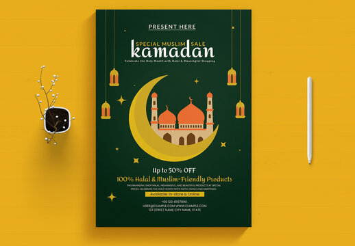 Ramadan Mubarak Sell Offer Flyer