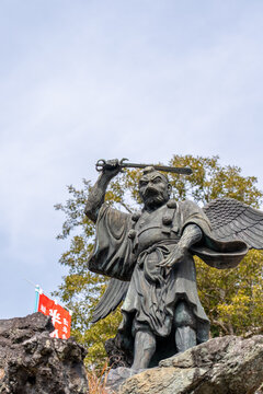 tengu statue at temple