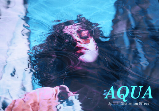 Aqua Splash Distortion Photo Effect