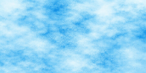 A beautiful summer day features fluffy white cumulus clouds drifting across a clear blue sky, creating a natural and sunny atmosphere in this bright outdoor cloudscape © DreamLoom