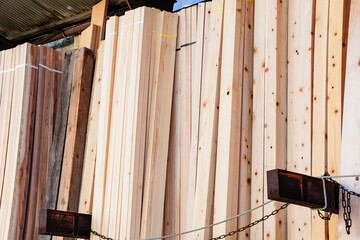 建築用の木材ストック