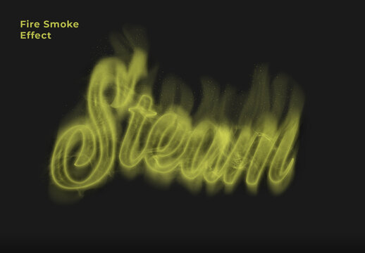 Fire Smoke Script  Text Effect
