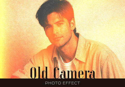 Retro Light Old Camera Photo Effect