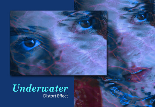 Underwater Distortion Photo Effect