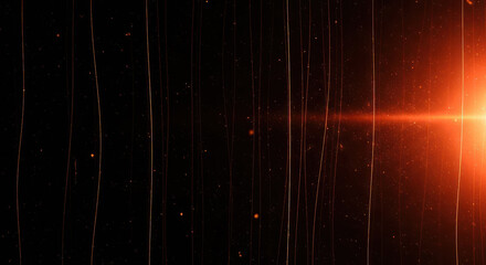 Dramatic rainy night, rainy evening with orange glow and rain drops falling down © Freepik