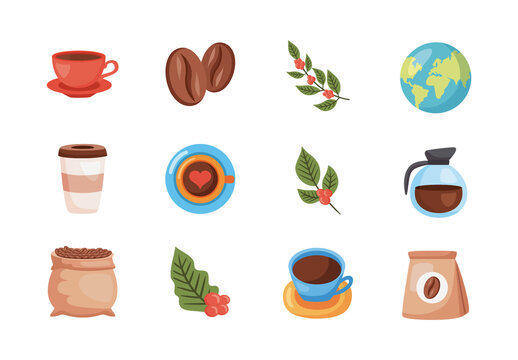 International Coffee Day Design Set