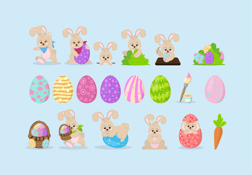 Easter Illustration Design Set