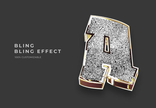 Jewel Bling Bling Text Effect