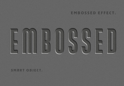 Embossed Surface Text Effect