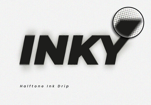 Print Dot Halftone Text Effect
