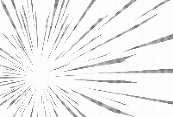 Obraz premium Spreading halftone gradient. Distressed vanishing grit noise background. Retro pixelated bitmap backdrop texture