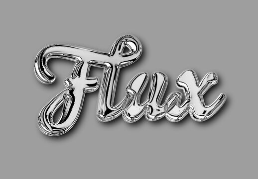 Liquid Chrome Text Effect
