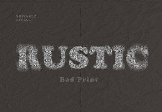 Grainy Bad Copy Text Effect