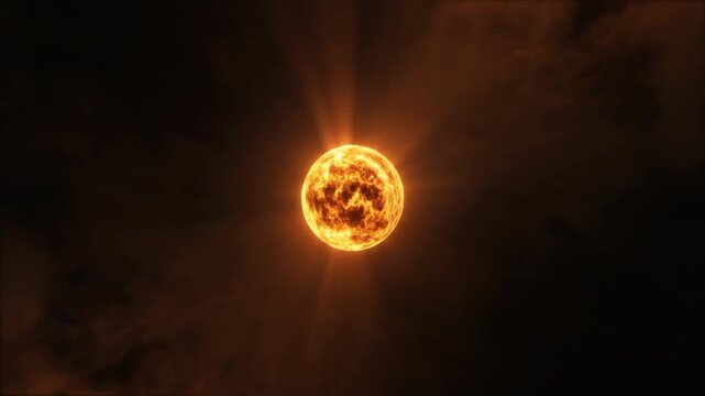 Fiery Sun Sphere Extreme Heat Concept