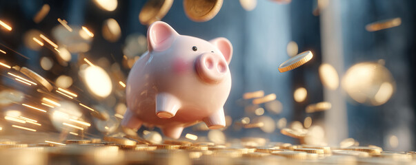 Abstract finance background showing savings growth and capital flow