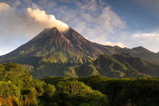 mount Merapi in The Morning 