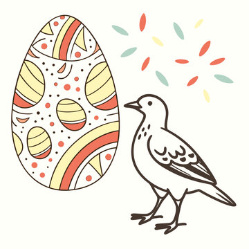 Subtle Confetti Egg Micro Pattern Graphic for Minimalist Easter Backdrops and Gift Wrap