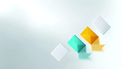 An abstract business concept with geometric shapes, symbolizing modern corporate strategy and clarity.
