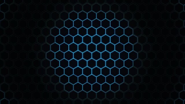 Abstract Technological Hexagon Hive Grid Motion 4K Seamless Loop