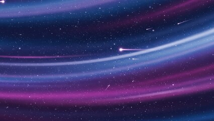 Nebulous space background with shooting stars and vibrant color gradients painting the celestial sky