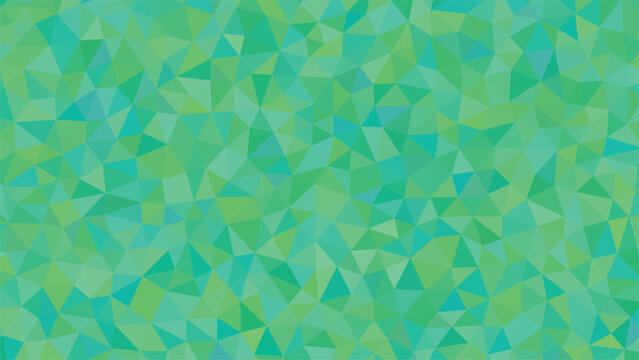 A bright and cheerful mosaic of numerous small interconnected geometric shapes creates a refreshing green pattern