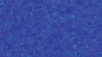 Obraz premium Deep blue geometric triangle pattern creates an immersive low poly surface texture with vibrant tones