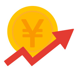 Obraz premium 値上げのイメージイラスト