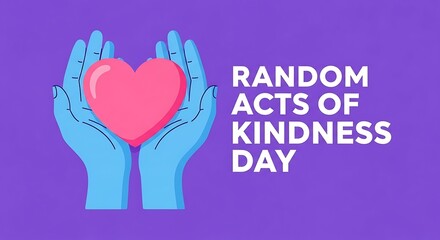 Celebrating random acts of kindness day with vibrant and welcoming hands