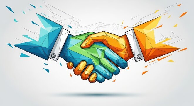 Abstract Handshake: Geometric Deal Agreement Concept