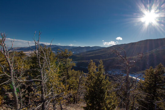 In the Beartooth Mountains from Red Lodge Mountain W of Red Lodge, MT 