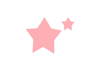 Obraz premium The pink star is located on a transparent background.