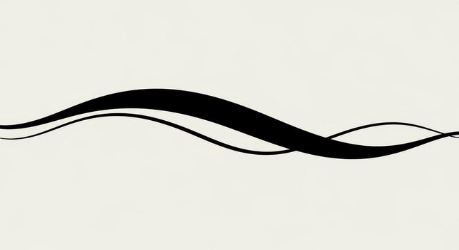 Elegant divider line design element