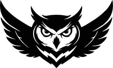 Angry Owl logo vector