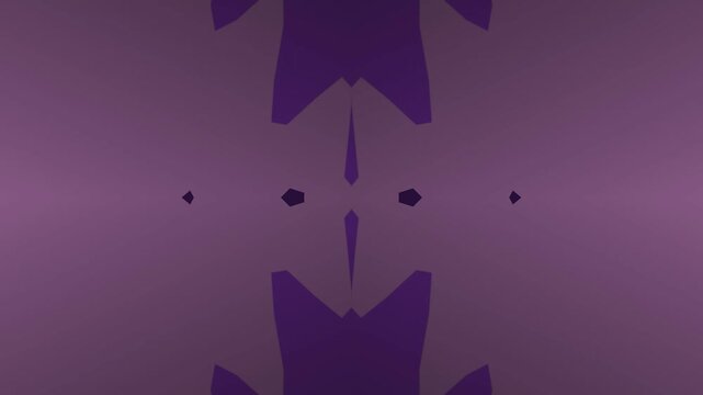 Abstract Shapes in Purple Toned Space Creating Surreal Visual Movement