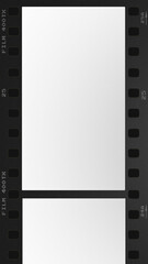 Obraz premium Vertical 35mm Film Strip Frame with Soft Gradient Center