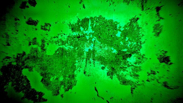 Abstract vibrant green textured background with dark gritty patterns and glowing central light for toxic or radioactive organic design