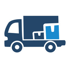 Fototapeta premium Delivery truck icon 配送トラックのアイコン