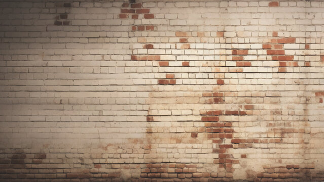 A brick wall with a red brown color. The wall is made of bricks and has a rough texture